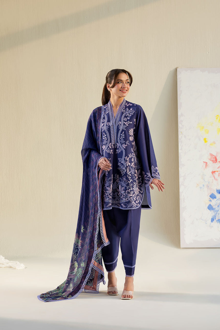 Sobia Nazir Vital Embroidered Lawn Unstitched 3Pc Suit VT26-08B