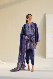 Sobia Nazir Vital Embroidered Lawn Unstitched 3Pc Suit VT26-08B