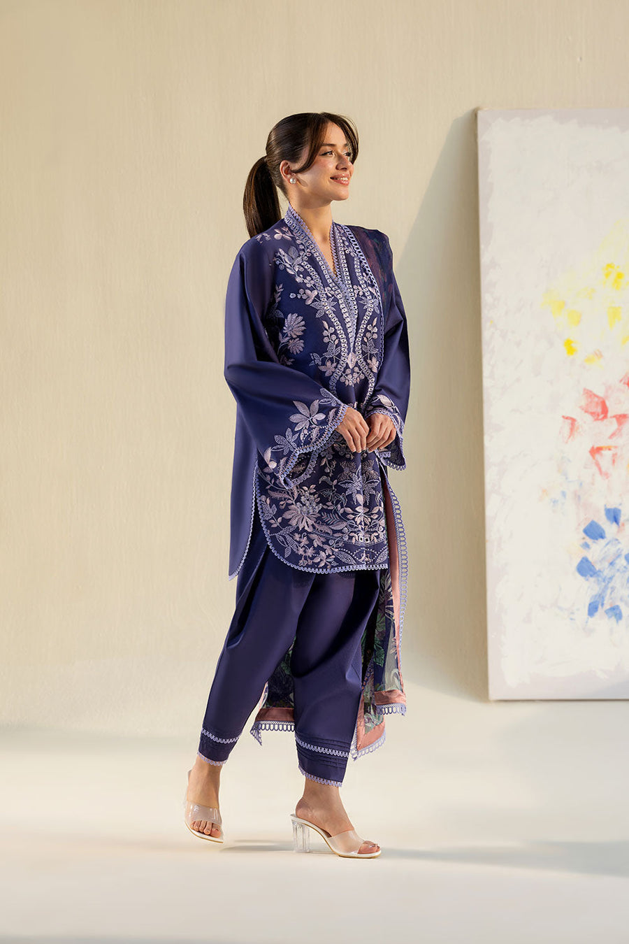 Sobia Nazir Vital Embroidered Lawn Unstitched 3Pc Suit VT26-08B