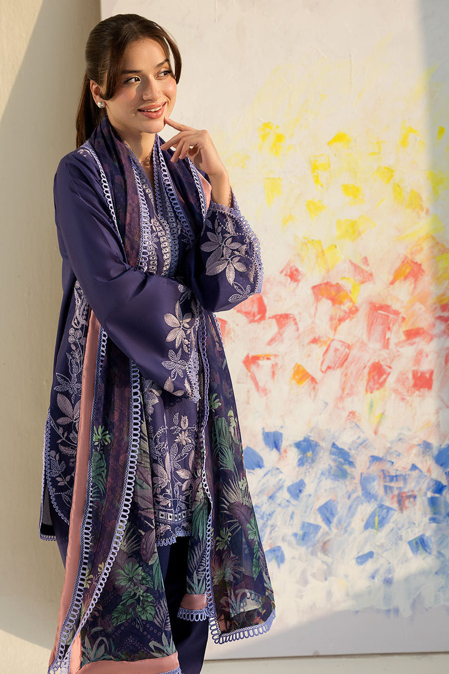 Sobia Nazir Vital Embroidered Lawn Unstitched 3Pc Suit VT26-08B