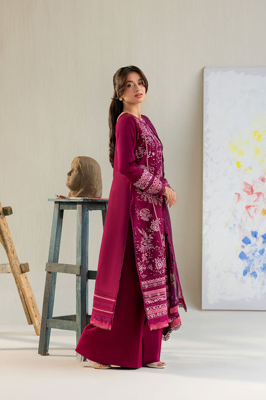 Sobia Nazir Vital Embroidered Lawn Unstitched 3Pc Suit VT26-09B