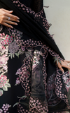 Asifa & Nabeel Versa Luxury Lawn Unstitched 3Pc Suit VUL26-01 Noir Lily