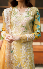 Asifa & Nabeel Versa Luxury Lawn Unstitched 3Pc Suit VUL26-02 Sovereign Lace