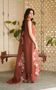 Asifa & Nabeel Versa Luxury Lawn Unstitched 3Pc Suit VUL26-04 Legacy Bloom