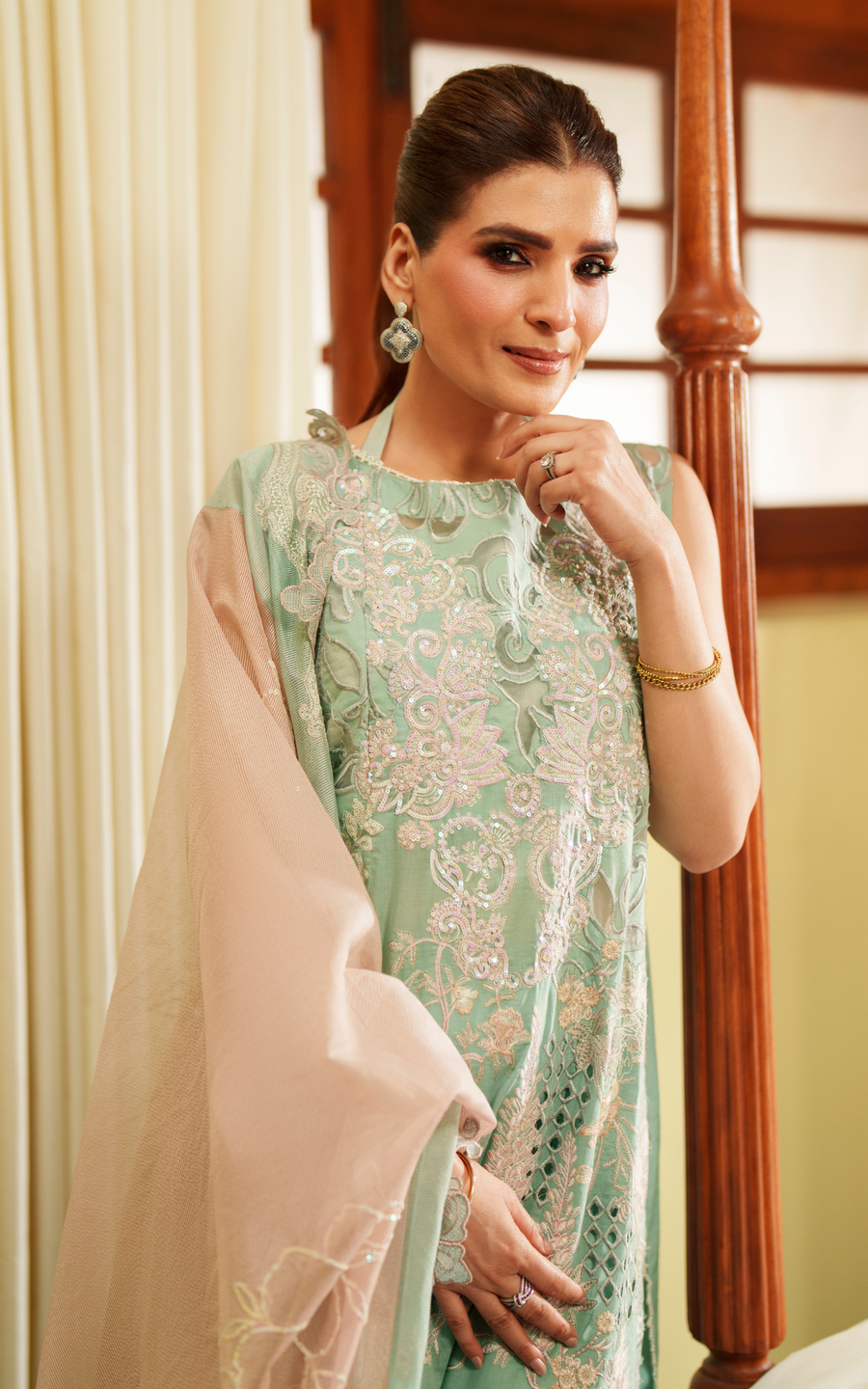 Asifa & Nabeel Versa Luxury Lawn Unstitched 3Pc Suit VUL26-06 The Visionary