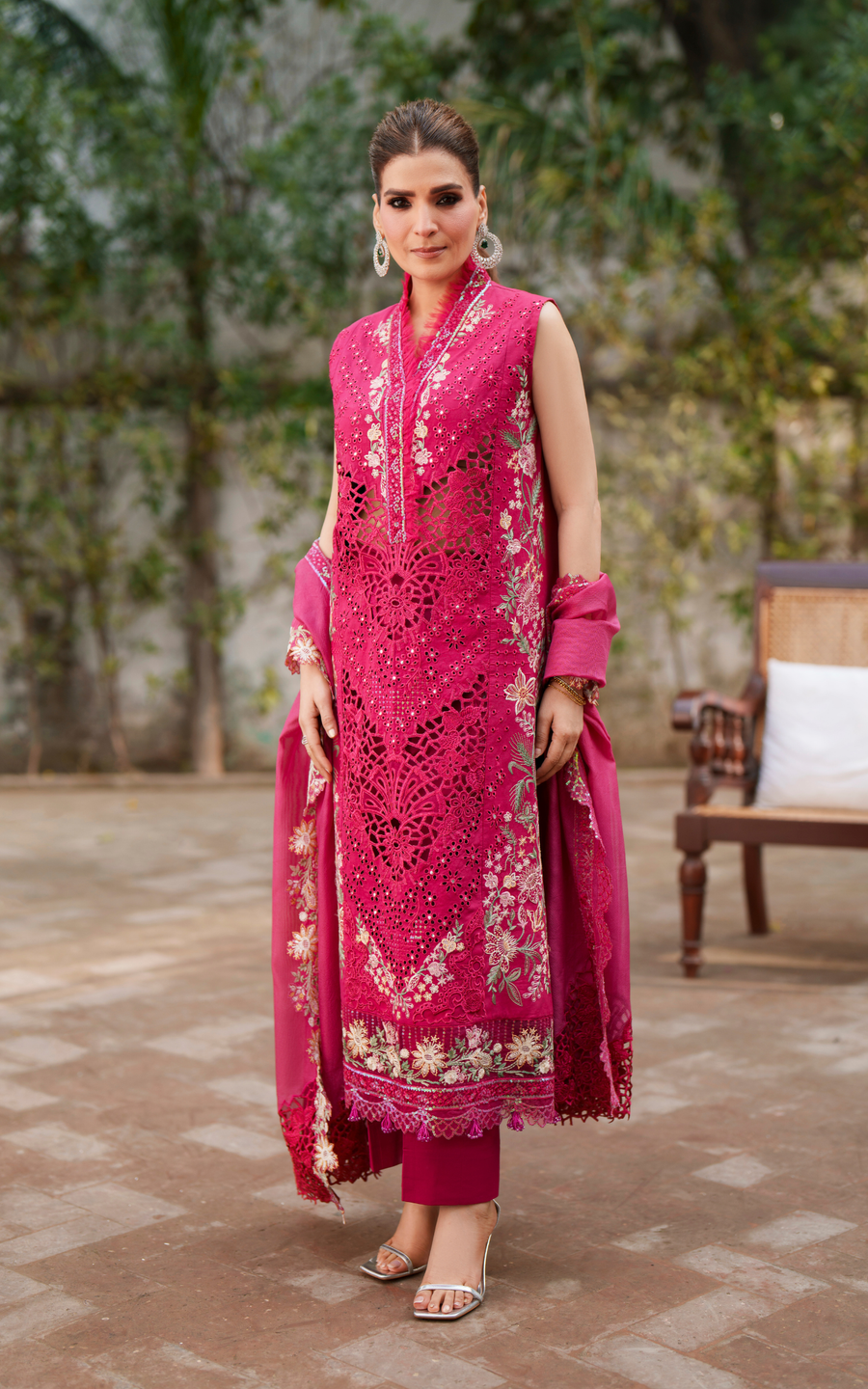 Asifa & Nabeel Versa Luxury Lawn Unstitched 3Pc Suit VUL26-07 Ethereal Echo