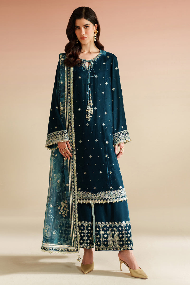 Jazmin Velvet Vogue Unstitched Embroidered 3Pc Suit VVF-D-02