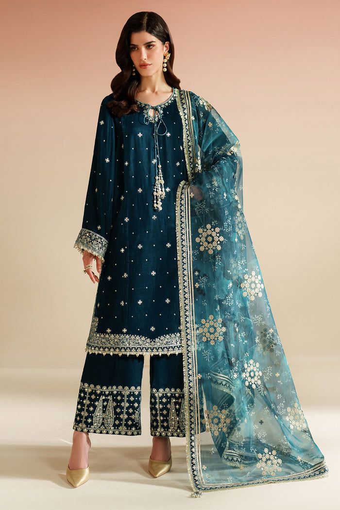 Jazmin Velvet Vogue Unstitched Embroidered 3Pc Suit VVF-D-02