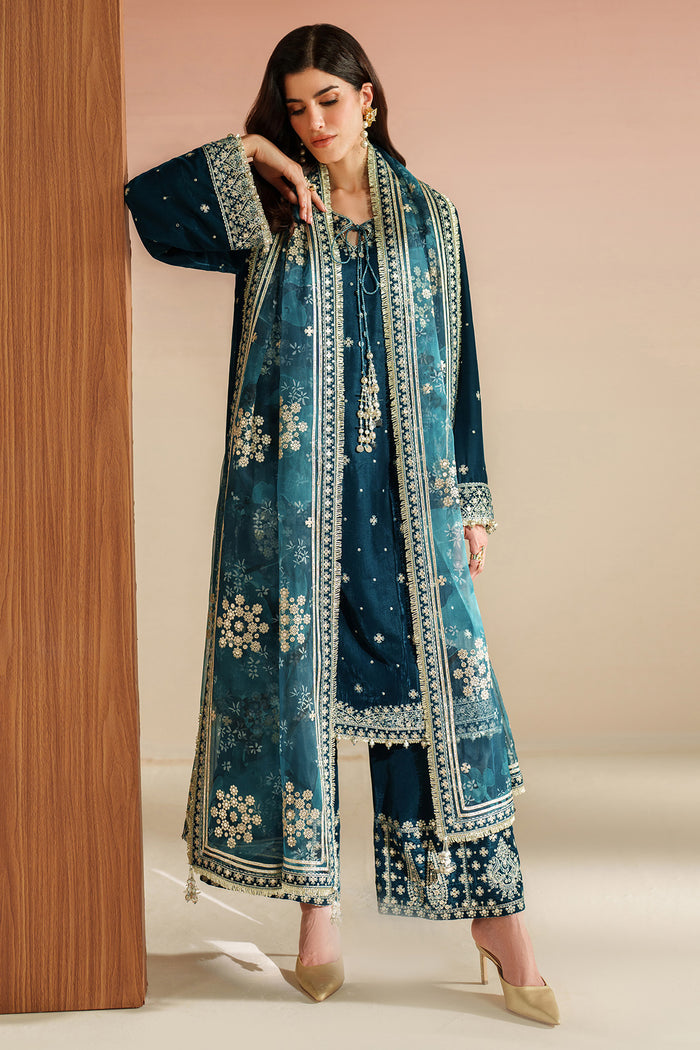 Jazmin Velvet Vogue Unstitched Embroidered 3Pc Suit VVF-D-02