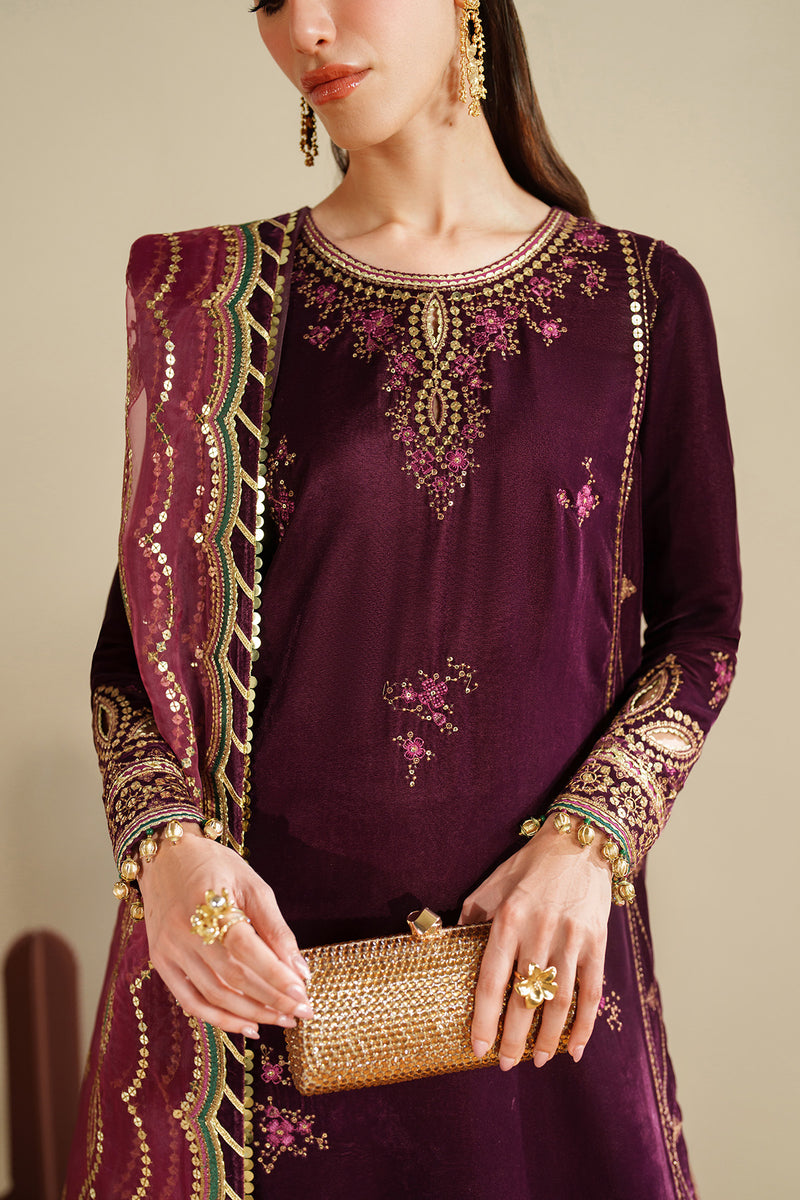 Jazmin Velvet Vogue Unstitched Embroidered 3Pc Suit VVF-D-04