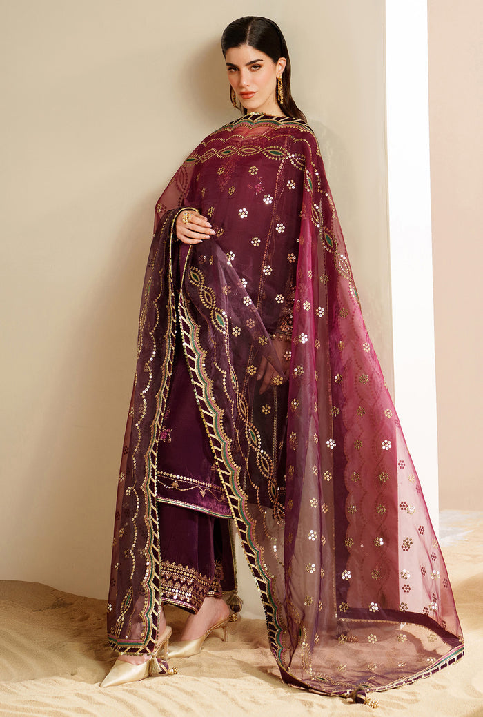 Jazmin Velvet Vogue Unstitched Embroidered 3Pc Suit VVF-D-04