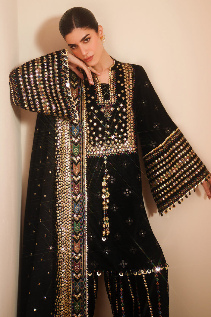 Jazmin Velvet Vogue Unstitched Embroidered 3Pc Suit VVF-D-05