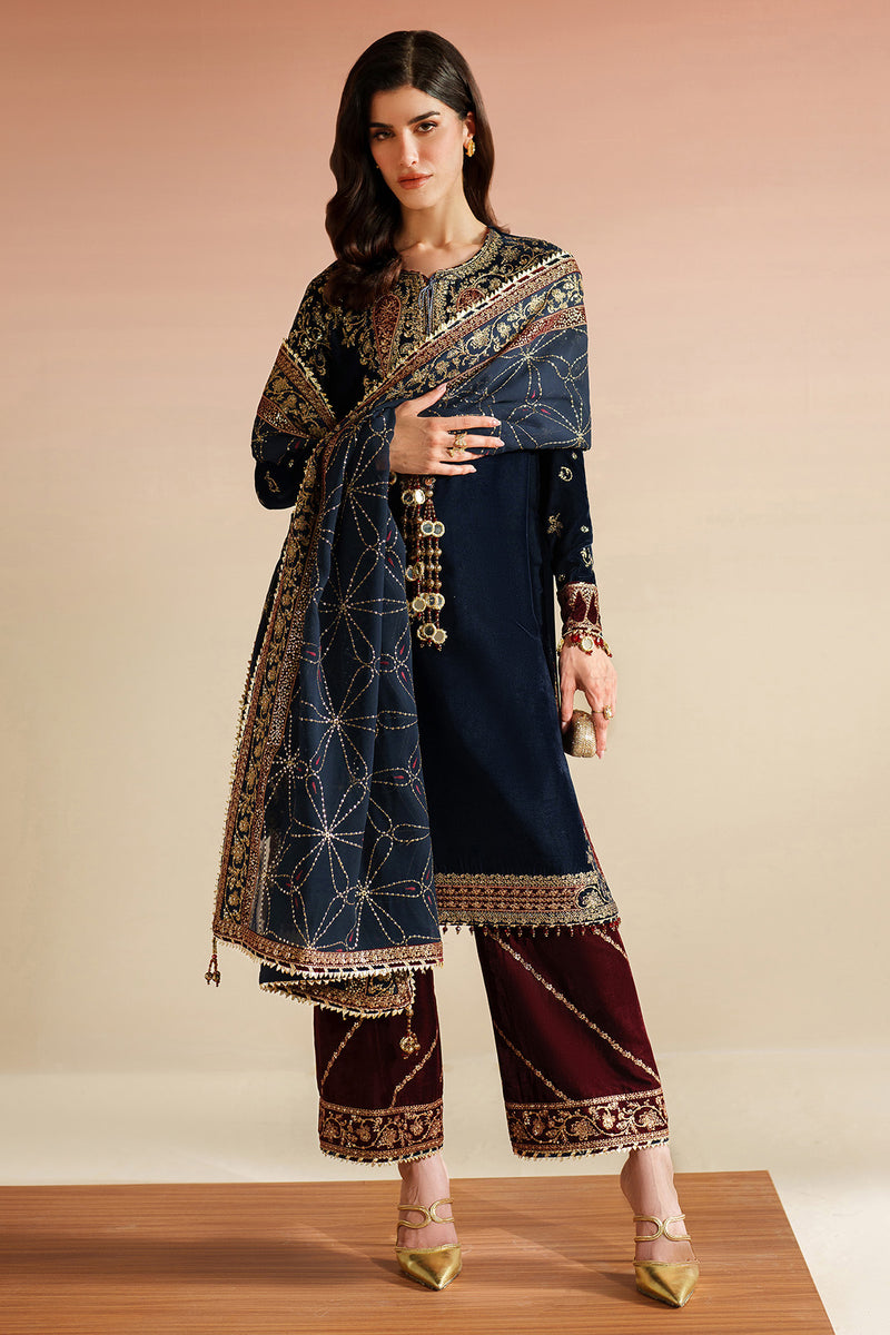 Jazmin Velvet Vogue Unstitched Embroidered 3Pc Suit VVF-D-07