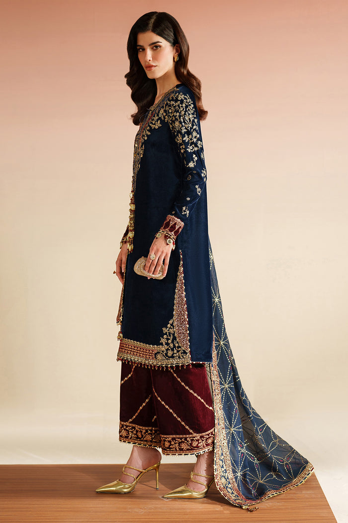 Jazmin Velvet Vogue Unstitched Embroidered 3Pc Suit VVF-D-07