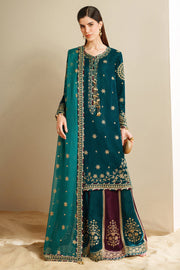 Jazmin Velvet Vogue Unstitched Embroidered 3Pc Suit VVF-D-08