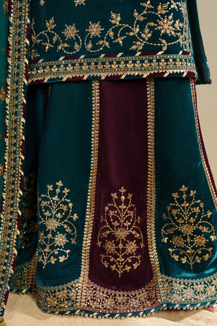 Jazmin Velvet Vogue Unstitched Embroidered 3Pc Suit VVF-D-08