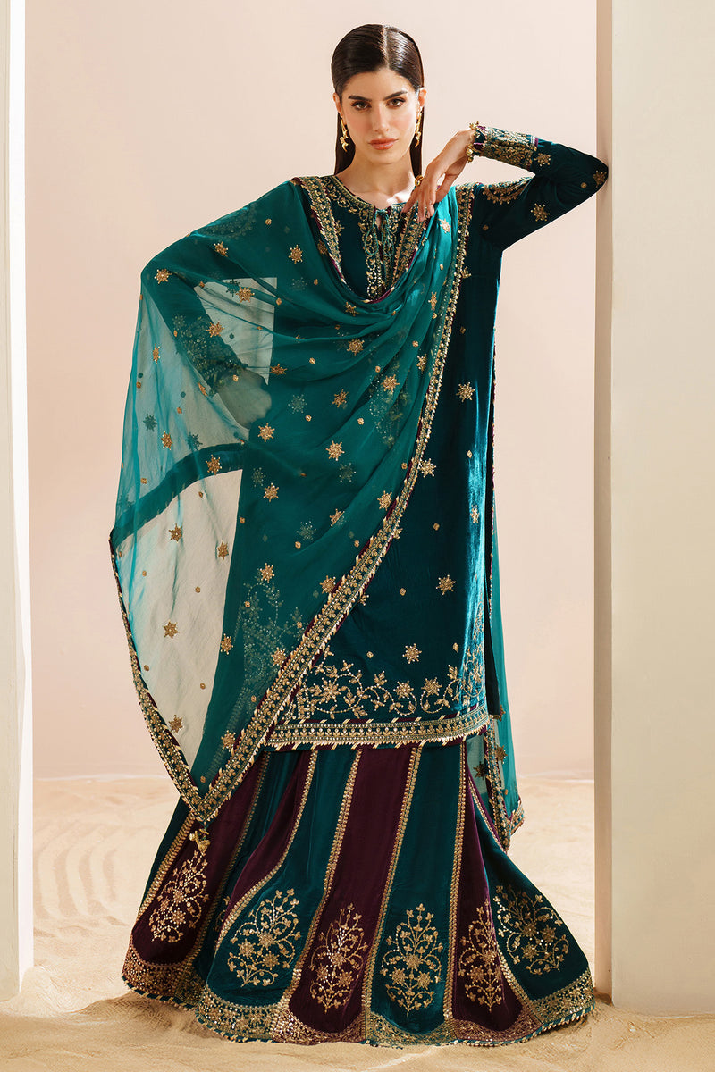 Jazmin Velvet Vogue Unstitched Embroidered 3Pc Suit VVF-D-08