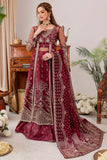 Farasha Luxury Formal Embroidered Net Unstitched 3Pc Suit - Valentina