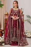 Farasha Luxury Formal Embroidered Net Unstitched 3Pc Suit - Valentina