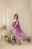 Feathers Threads of Poetry Unstitched Lawn 3Pc Suit Vanilla Virtue-FT767