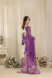 Feathers Threads of Poetry Unstitched Lawn 3Pc Suit Vanilla Virtue-FT767