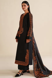 Farasha Winter Spell Embroidered Khaddar Unstitched 3Pc Suit - Vantaе