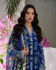 Liliana by Faiza Saqlain Embroidered Lawn Unstitched 3Pc Suit - Veira