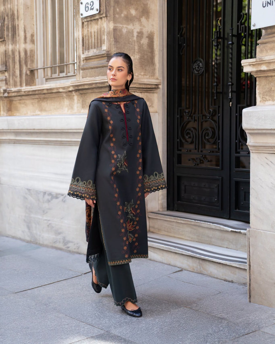 Meet Me In Istanbul by Rang Rasiya Unstitched Linen 3Pc Suit - VELORA
