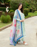Roheenaz Reverie Embroidered Lawn Unstitched 3Pc Suit RNZ2504A Veloura
