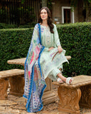 Roheenaz Reverie Embroidered Lawn Unstitched 3Pc Suit RNZ2504A Veloura