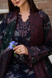 Farasha Sorine Summer Embroidered Lawn Unstitched 3Pc Suit - Velvet Garden