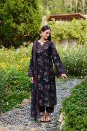 Farasha Sorine Summer Embroidered Lawn Unstitched 3Pc Suit - Velvet Garden