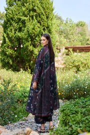 Farasha Sorine Summer Embroidered Lawn Unstitched 3Pc Suit - Velvet Garden