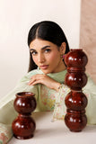 Farasha Summer Melody Embroidered Lawn Unstitched 3Pc Suit - Velvet Sage