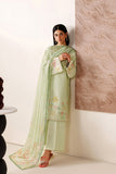 Farasha Summer Melody Embroidered Lawn Unstitched 3Pc Suit - Velvet Sage