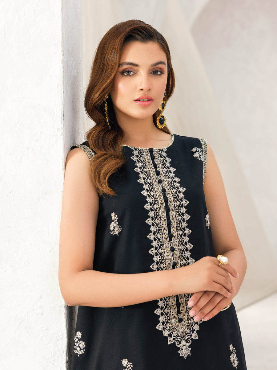 Faiza Faisal Aura Pret Embroidered Dobby Lawn 2Pc Suit - Venla