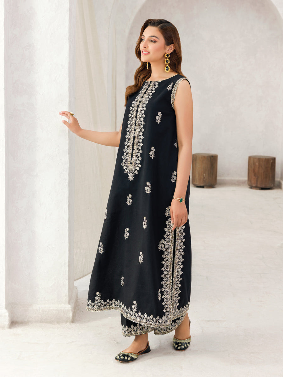 Faiza Faisal Aura Pret Embroidered Dobby Lawn 2Pc Suit - Venla