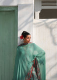 Hussain Rehar Kalabagh Unstitched Embroidered Lawn 3Pc Suit - Verdant