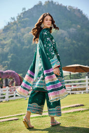 Farasha Summer Co Ords Printed Lawn Unstitched 3Pc Suit - Verde Muse