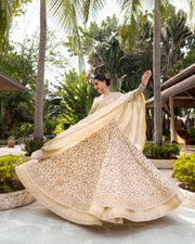 Faiza Saqlain Zinnia Embroidered Luxury Lawn Unstitched 3Pc Suit - Vinika