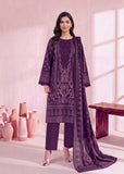 Zeenia Marina Digital Printed Dhanak Marina Unstitched 3Pc Suit JS-08 Violet