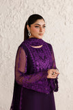 Farasha Luxury Formal Embroidered Chiffon Unstitched 3Pc Suit - Viore