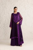 Farasha Luxury Formal Embroidered Chiffon Unstitched 3Pc Suit - Viore
