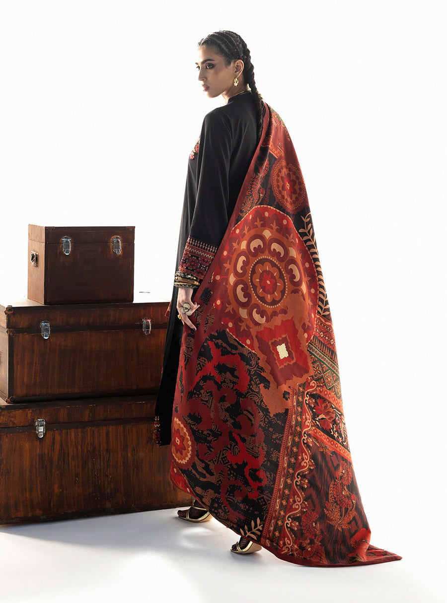 Zainab Chottani Embroidered Marina Twill Unstitched 3Pc Suit D-02 Vira
