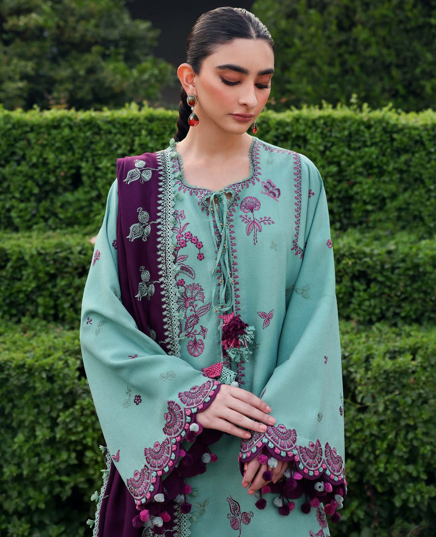 Republic Womenswear Amaris Unstitched Karandi 3Pc Suit D-14 Virella
