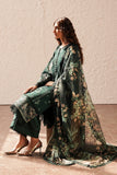 Afrozeh Festive Unstitched Chikankari Lawn 3Pc Suit AL-24-V4-04 VIRIDIAN
