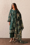 Afrozeh Festive Unstitched Chikankari Lawn 3Pc Suit AL-24-V4-04 VIRIDIAN