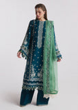 Hussain Rehar Embroidered Luxury Lawn Unstitched 3Pc Suit D-10 VIVACE