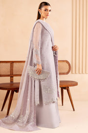 Farasha Luxury Formal Embroidered Chiffon Unstitched 3Pc Suit - Vivid
