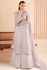 Farasha Luxury Formal Embroidered Chiffon Unstitched 3Pc Suit - Vivid